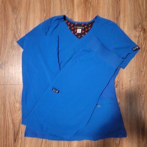 Koi royal Blue scrubs medium